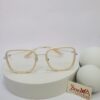 Gucci GG0591 Black Gold Geometric Blue Light Blocking Glasses