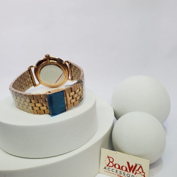 Haerde 1314520 Gold Stainless Steel Quartz Water Resistant Date Watch