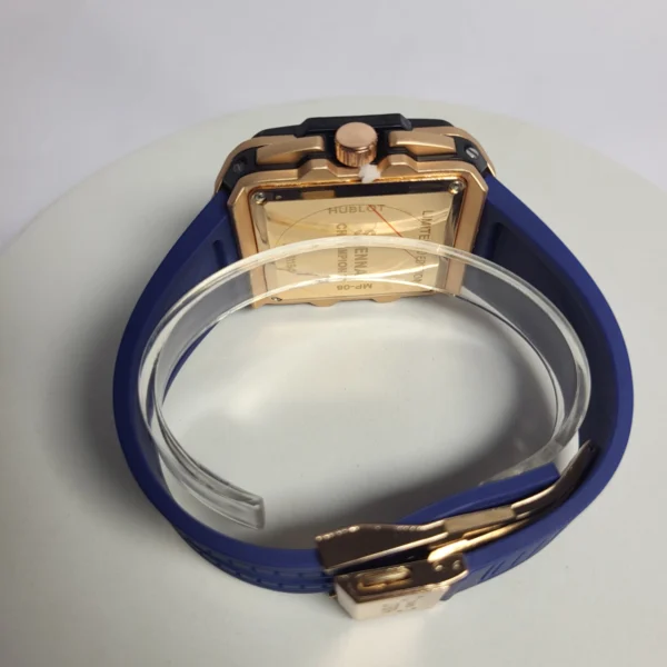 Hublot S1194 Men's Gold Square Chronograph Date Watch