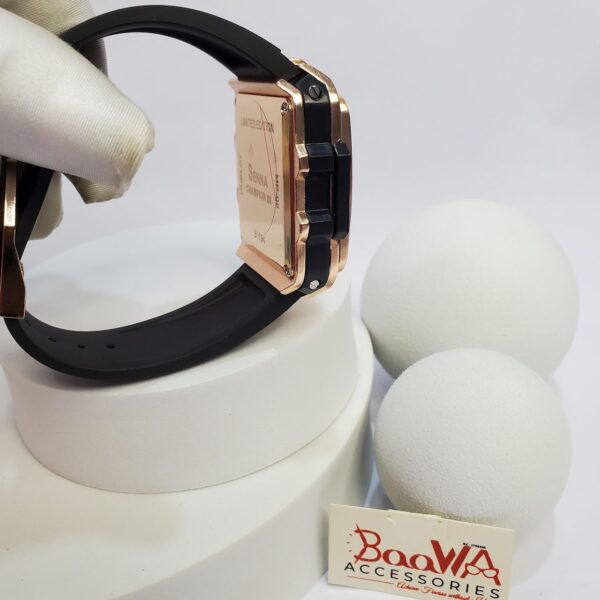 Hublot S1194 Men's Gold Square Chronograph Date Watch