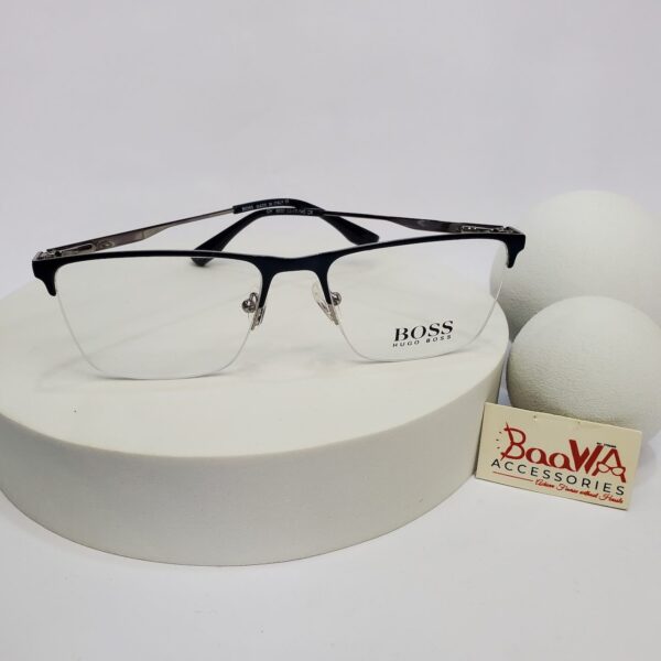 Hugo Boss CH 6030 Semi-Rimless Rectangle Metal Eyeglasses