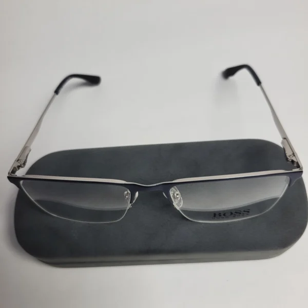 Hugo Boss CH 6030 Semi-Rimless Rectangle Metal Eyeglasses