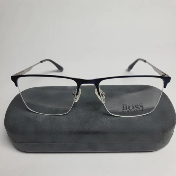 Hugo Boss CH 6030 Semi-Rimless Rectangle Metal Eyeglasses