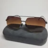 Ic! Berlin B82/B99 Unisex Aviator Gold Metal Frame Sunglasses