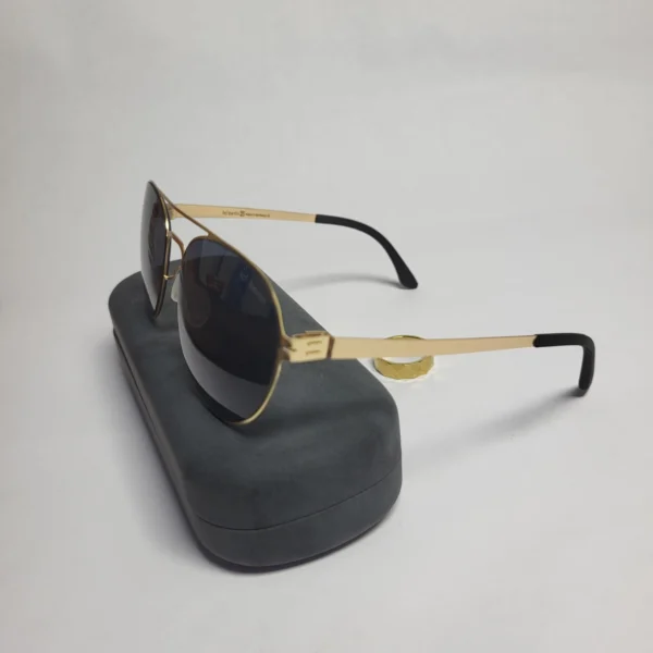 Ic! Berlin B82/B99 Unisex Aviator Gold Metal Frame Sunglasses