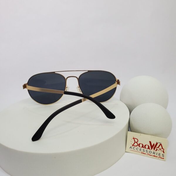 Ic! Berlin B82/B99 Unisex Aviator Gold Metal Frame Sunglasses