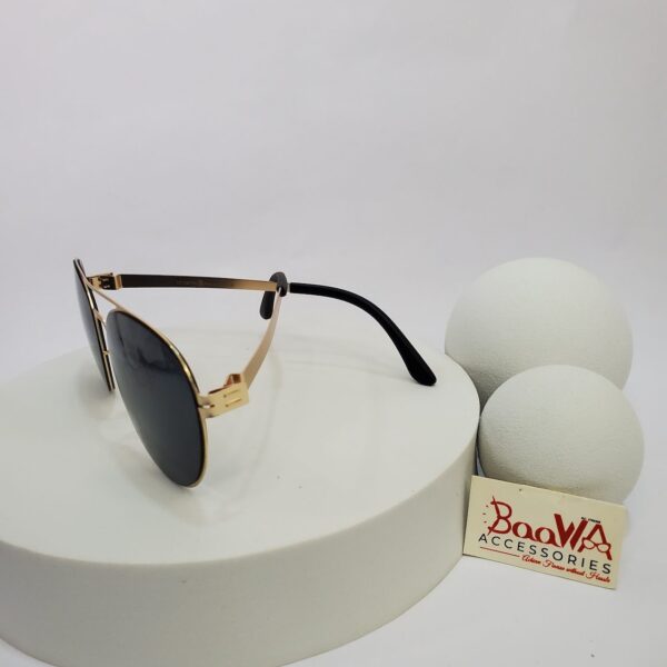 Ic! Berlin B82/B99 Unisex Aviator Gold Metal Frame Sunglasses