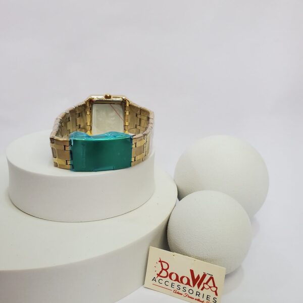 Lookworld A313 Men's Gold Rectangular Chronograph Quartz Watch