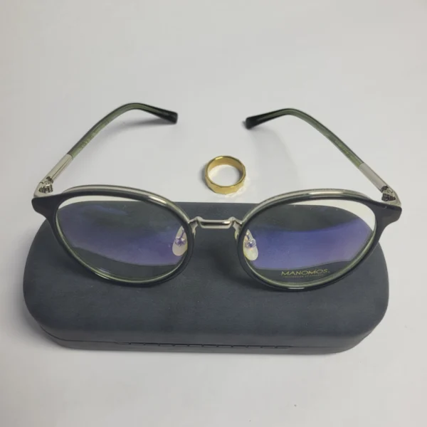 Manomos Mods C2 Round Tortoise Shell Full-Rim Eyeglasses