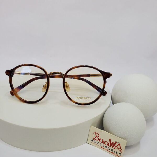Manomos Mods C2 Round Tortoise Shell Full-Rim Eyeglasses