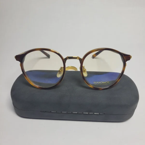 Manomos Mods C2 Round Tortoise Shell Full-Rim Eyeglasses