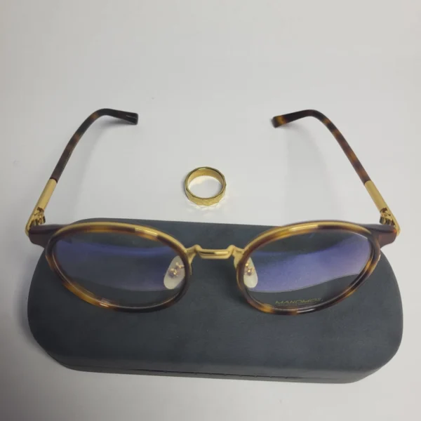 Manomos Mods C2 Round Tortoise Shell Full-Rim Eyeglasses