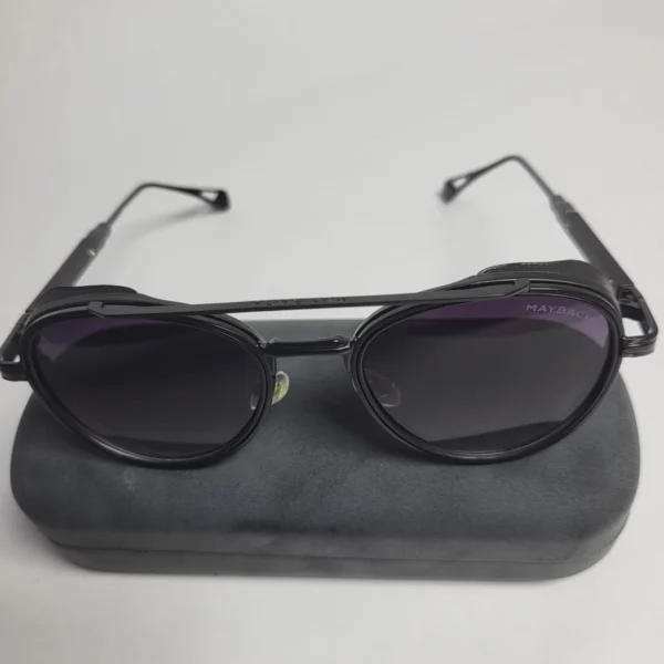 Maybach TJT2380 Aviator Black Metal Gradient Sunglasses