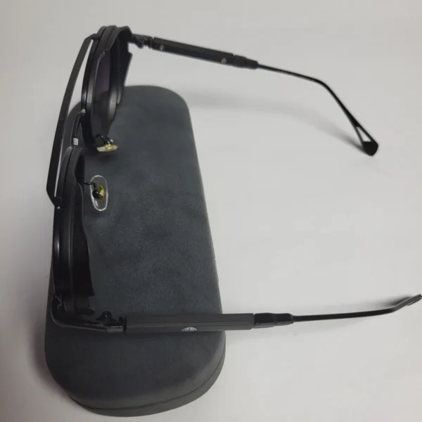 Maybach TJT2380 Aviator Black Metal Gradient Sunglasses