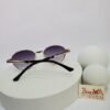 Maybach Gold Metal Frame Gradient Oval Unisex Fashion Sunglasses