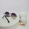 Maybach Gold Metal Frame Gradient Oval Unisex Fashion Sunglasses
