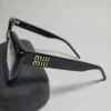 Miu Miu 15NV Women's Cat-Eye Full-Rim Acetate Glasses (Red  Black)