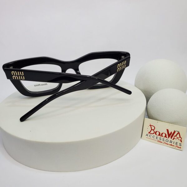 Miu Miu 15NV Women's Cat-Eye Full-Rim Acetate Glasses (Red  Black)