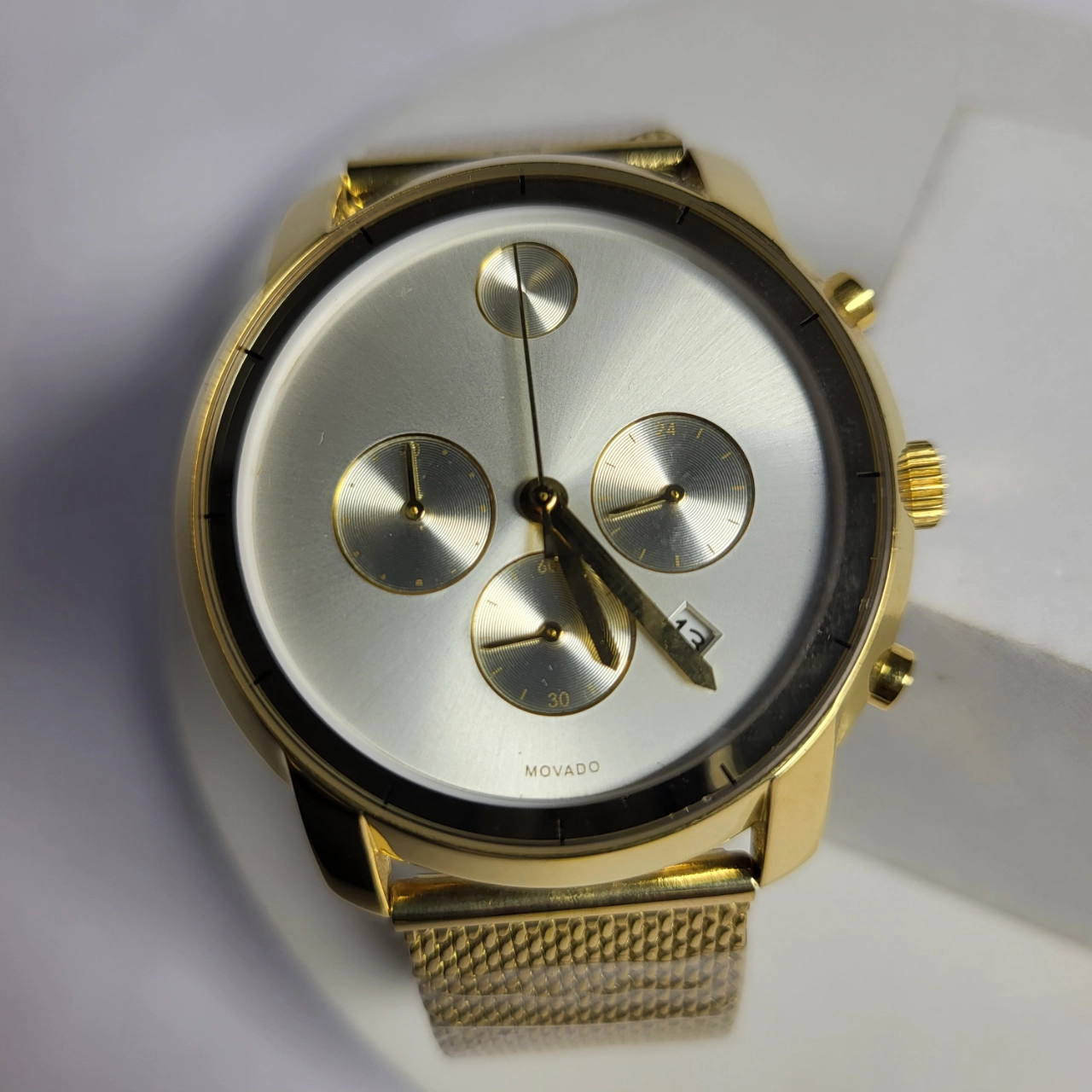 Movado Men's Gold Stainless Steel Chronograph Watch