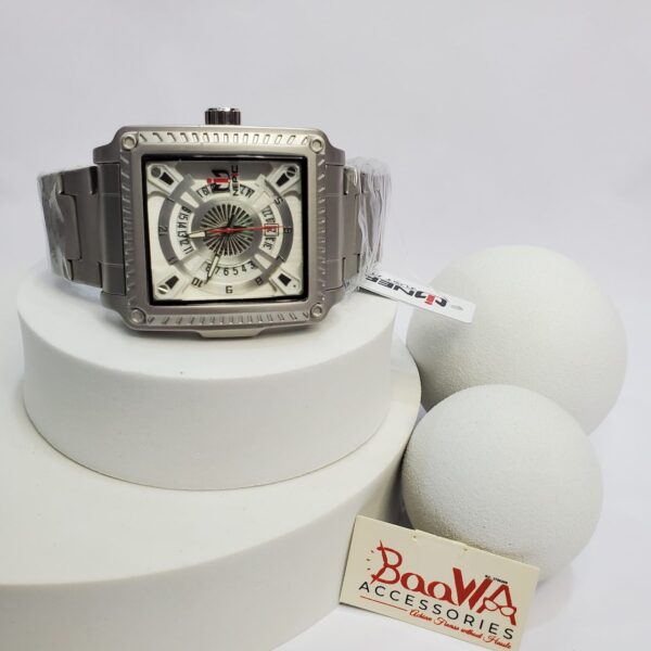 Nepic S241 Men's Stainless Steel Square Date Watch
