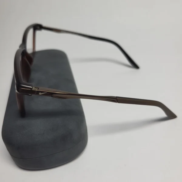 Nike TR90 Rectangle Frame Eyeglasses - Black with Red Accents