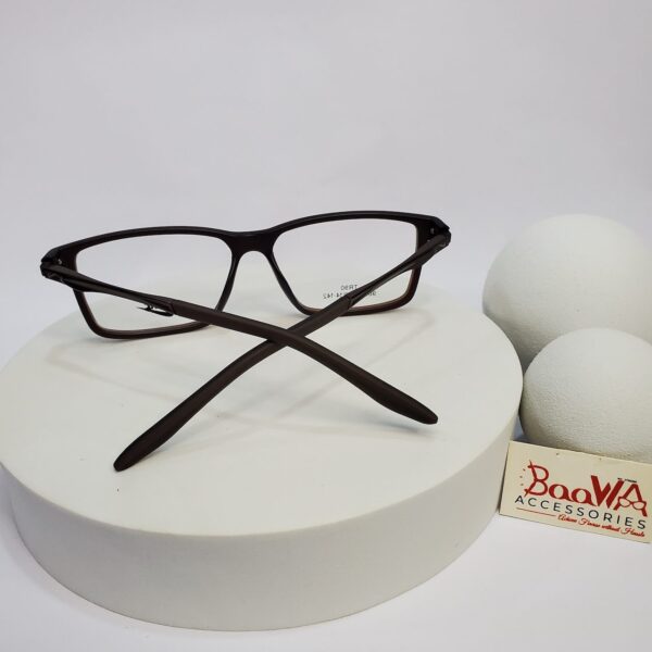 Nike TR90 Rectangle Frame Eyeglasses - Black with Red Accents