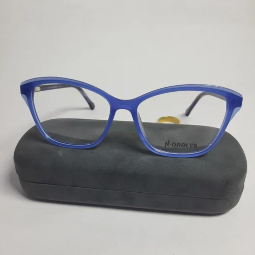 Nordlys 58960 Women's Blue Cat-Eye Acetate Glasses