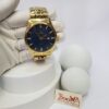 Omega Gold Stainless Steel Quartz Men's Watch with Date
