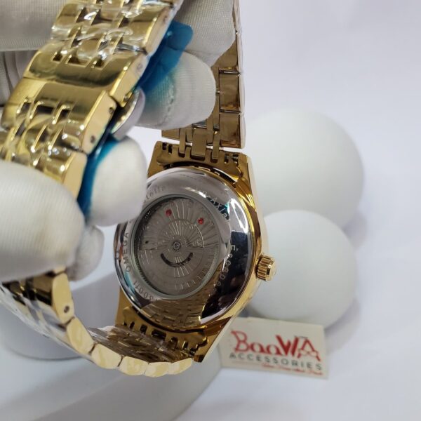 Omega Gold Stainless Steel Quartz Men's Watch with Date