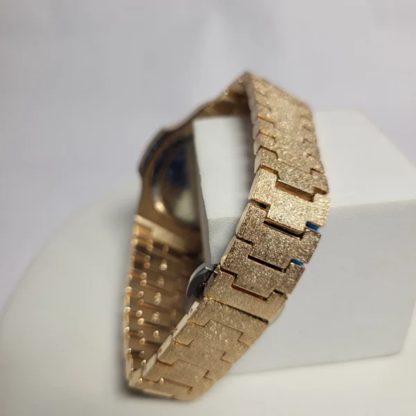 Patek Philippe 1560 Men's Gold Textured Stainless Steel Water Resistant Watch