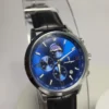 Poedagar 882B Men's Chronograph Stainless Steel Leather Watch