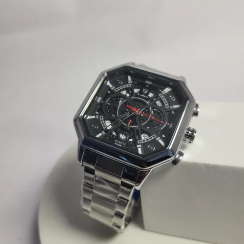 Poedagar 938B Men's Quartz Chronograph Stainless Steel Watch