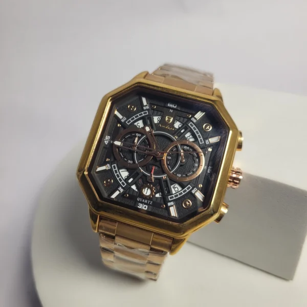 Poedagar 938B Men's Quartz Chronograph Stainless Steel Watch