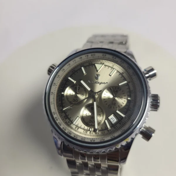 Poedagar 960B Men's Stainless Steel Chronograph Water Resistant Watch