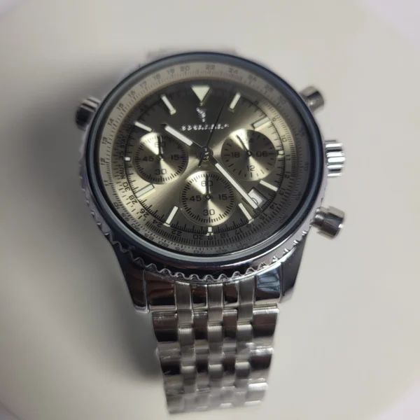Poedagar 960B Men's Stainless Steel Chronograph Water Resistant Watch