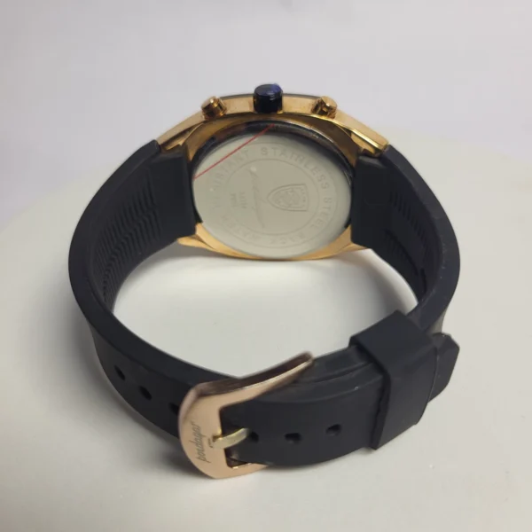 Poedagar P893 Men's Gold Chronograph Water Resistant Watch