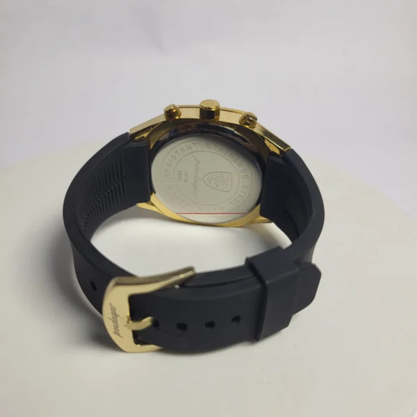 Poedagar P893 Men's Gold Chronograph Water Resistant Watch