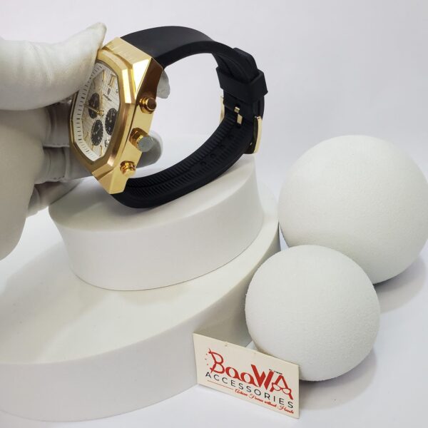 Poedagar P893 Men's Gold Chronograph Water Resistant Watch