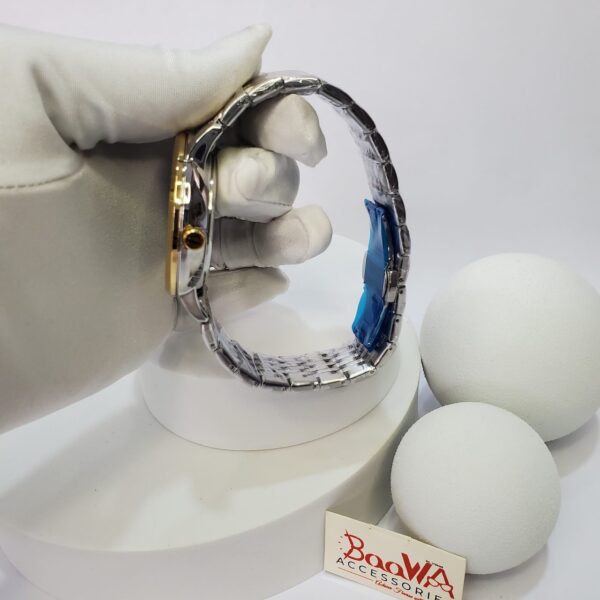 Poedagar 836 Men's Two-Tone Stainless Steel Quartz Day-Date Analog Watch