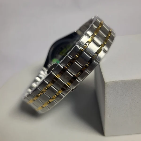 Poedagar Men's Black Stainless Steel Quartz Day-Date Water Resistant Watch 872B/896B