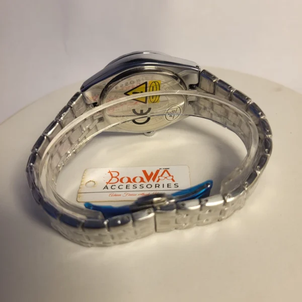 Poedagar Men's Black Stainless Steel Quartz Day-Date Water Resistant Watch 872B/896B