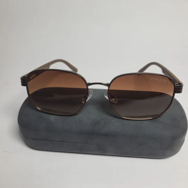 Police T0973 Men's Metal Frame Gradient  Dark Lens Sunglasses