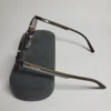 Police T0973 Men's Metal Frame Gradient  Dark Lens Sunglasses