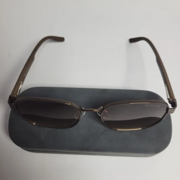 Police T0973 Men's Metal Frame Gradient  Dark Lens Sunglasses
