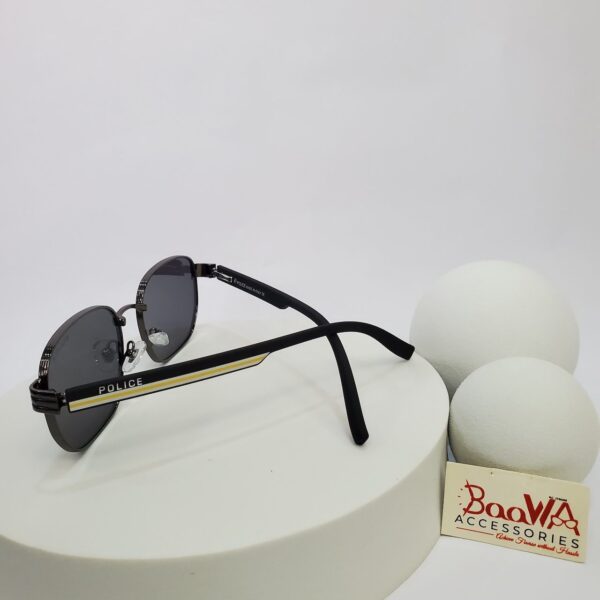 Police T0973 Men's Metal Frame Gradient  Dark Lens Sunglasses