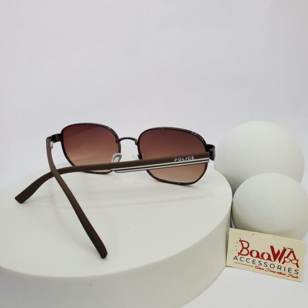 Police T0973 Men's Metal Frame Gradient  Dark Lens Sunglasses