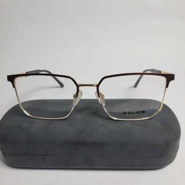 Police CH 6039 Men's Rectangle Metal Full-Rim Eyeglasses