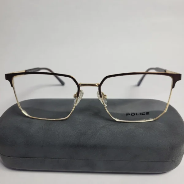 Police CH 6039 Men's Rectangle Metal Full-Rim Eyeglasses