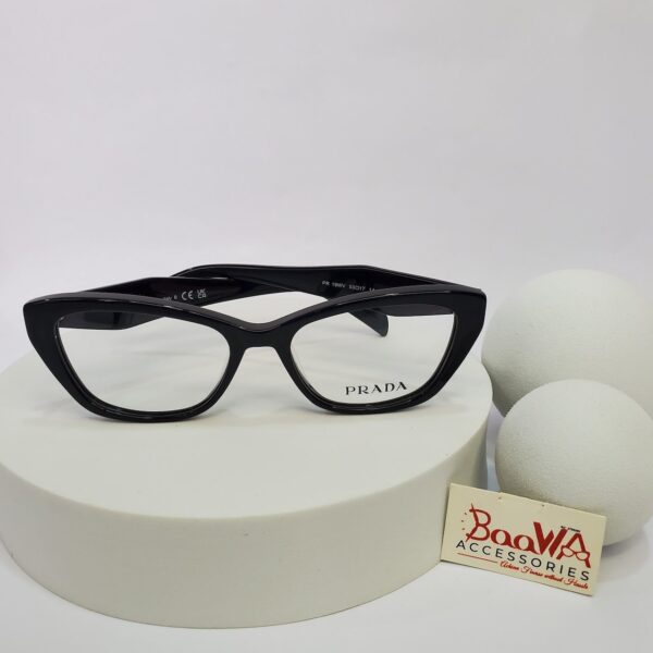 Prada PR 19WV Black Cat-Eye Acetate Eyeglasses