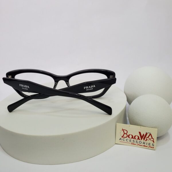 Prada PR 19WV Black Cat-Eye Acetate Eyeglasses